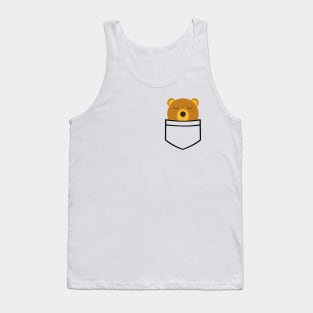 Napping Pocket Teddy Tank Top